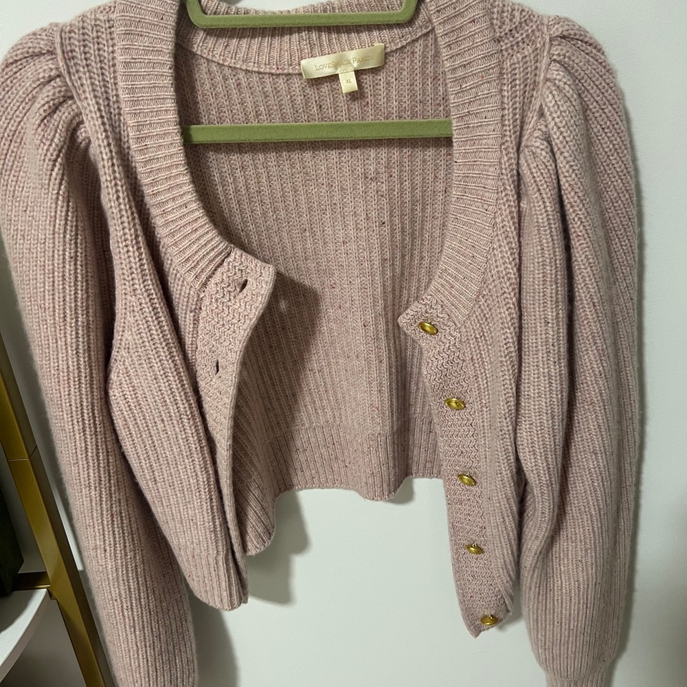 Women's Pink Cardigan Sweater